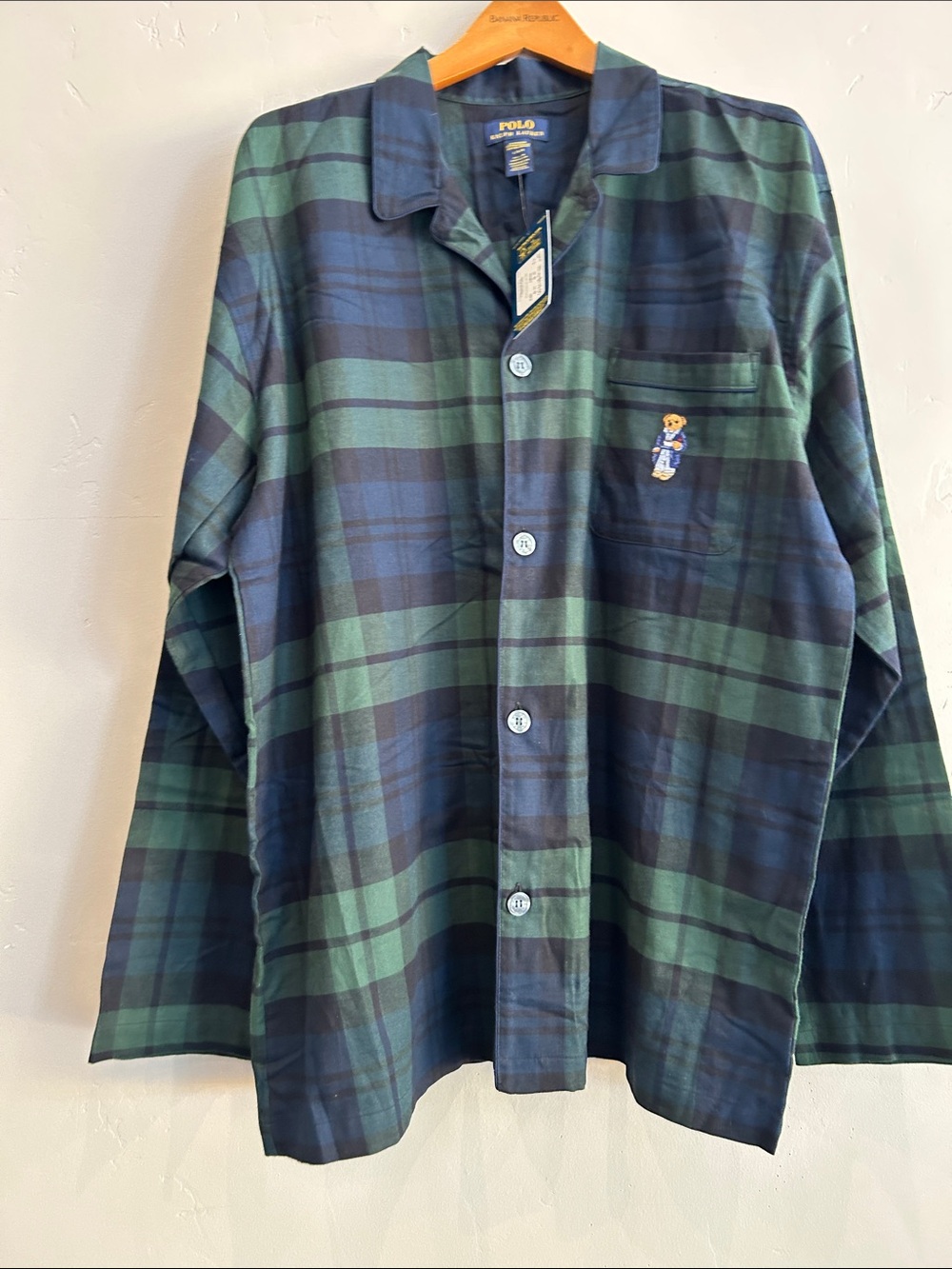 NWT Ralph Lauren Polo Bear Pajama 2 Piece Set
